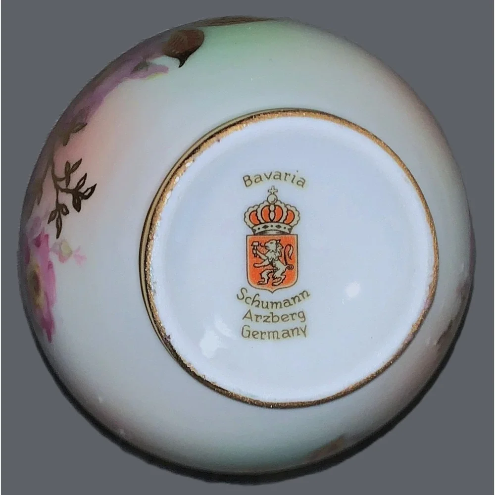 Antique Petite Cabinet Vase - Wild Rose - Bavaria Schumann Arzberg Germany